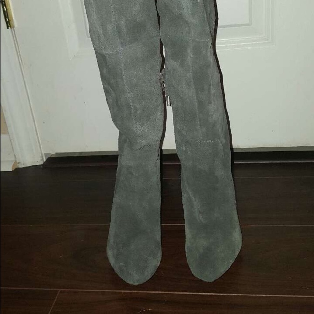 Womens over the knee suede boots